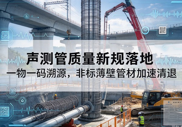 海沧声测管质量新规落地，一物一码溯源，非标薄壁管材加速清退